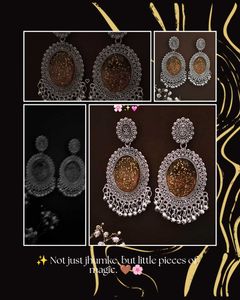 bronze resin Oxidized jhumke