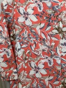 Floral Print Cotton Kurta set with  pant