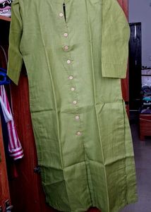 Elegant Green Cotton Kurta