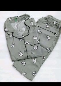 Half Shirt Night Suit Set Of Two
