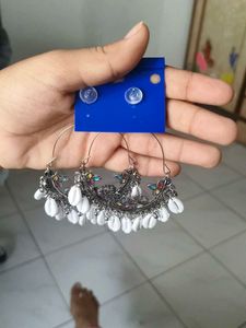 Peacock Design Ethnic Hoop Earrings