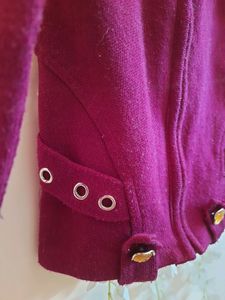 Maroon Hooded Jacket