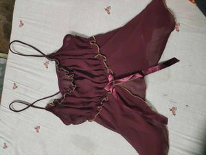 Sheer  chatpata topwith Gold Trim