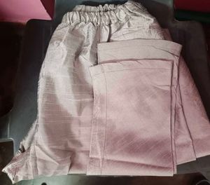 Best offer Elegant Silver Silk Kurta Set