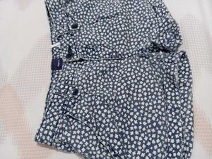 Floral Denim Shorts
