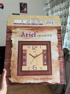Ariel Deer Scene Wall Clock