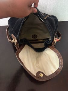 Chic Black Suede Hobo Bag