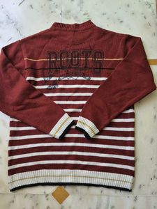 Men's Striped Graphic Sweater