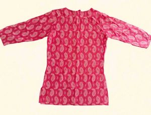 Vibrant Pink Paisley Kurta