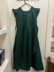 Ethnic Gown with Gold Dots