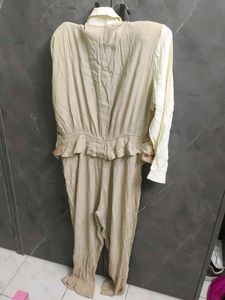 Unique Vintage Jumpsuit with Patchwork Detail