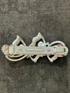 Pink Vintage Butterfly Rhinestone Metal Hair Clip