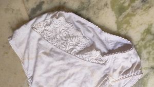 White Lace Trim Briefs