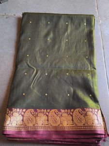 Elegant Silk Saree with Paisley Border
