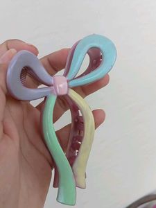 Cute Pastel Bow Hair Claw Clip