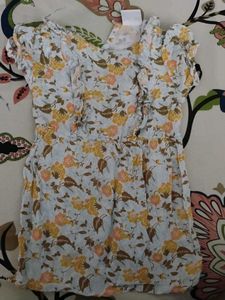 Cute Floral Ruffle Dress