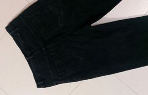 Straight Black High Waist Jeans For Women