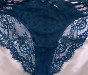 Navy Blue Lace Panties