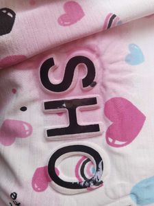 Cute Heart Print "Show Off" T-Shirt  soft fabric