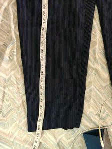 Elegant Navy Wide-Leg Pants with one defect