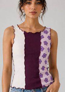 Patchwork Floral Tank Top
