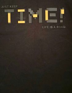 Black "Just Keep Time" Tshirt