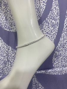 Sparkling Silver Anklet