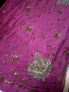 Embroidered Silk Saree