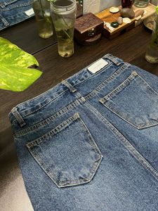 Blue Denim Mini Skirt
