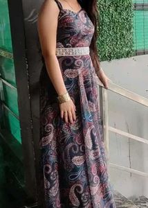 High Flare Dress With Beautiful Belt
