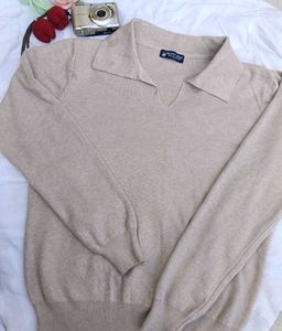 korean Beige Knit Sweater🎀