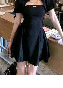 Black A-Line Mini Dress