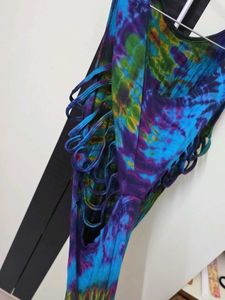 Colorful Tie-Dye Sleeveless Top