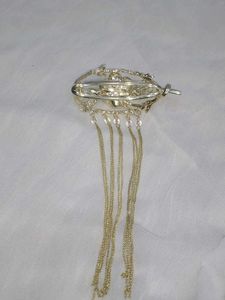 Rose Hair Clip with Chains
