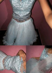Sparkly Blue Cinderella Dress