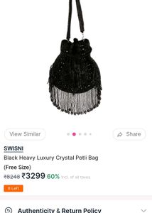 Elegant Beaded Crystal Fringe Bag
