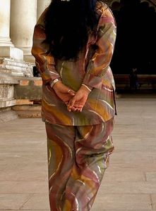 Abstract Print Lounge Set