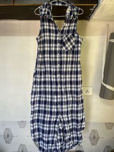 Plaid Sleeveless Dress