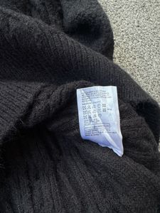 Black Cable Knit Pullover Sweater
