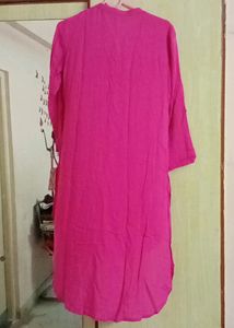 Pink Button-Down Dress