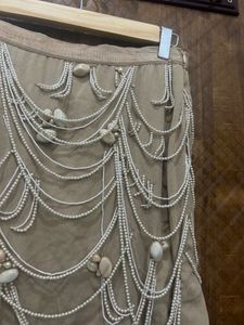 Beaded Fringe Mini Skirt(Brand new )