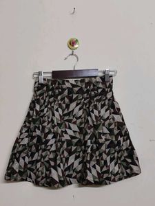 Patterned Mini Skirt