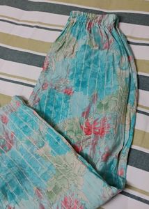 Blue Floral Print Kurta