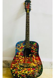 Custom Painted Acoustic Guitar