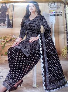 Bandhani Print dress material with Dupatta
