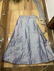 Grey Embroidered Lehenga Choli Set