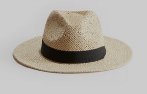 Straw Hat with Black Band
