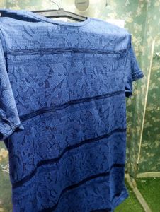 snake design 🔵 Blue CK T-Shirt l size