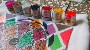 Mandala Artwork On Canvas