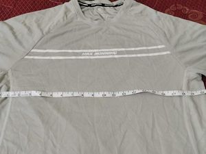 Men's Grey HRX Running T-Shirt